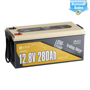 Power Queen 12V 280Ah Low-Temp Deep Cycle LiFePO4 Battery