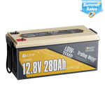 Power Queen 12V 280Ah Low-Temp Deep Cycle LiFePO4 Battery