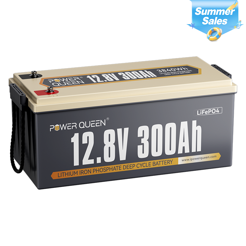 Power Queen 12V 300Ah LiFePO4 Battery