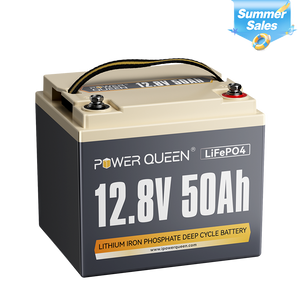 Power Queen 12V 50Ah LiFePO4 Battery