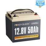 Power Queen 12V 50Ah LiFePO4 Battery