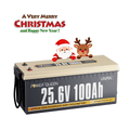 Power Queen 24V 100Ah LiFePO4 Battery