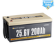 Power Queen 24V 200Ah LiFePO4 Battery