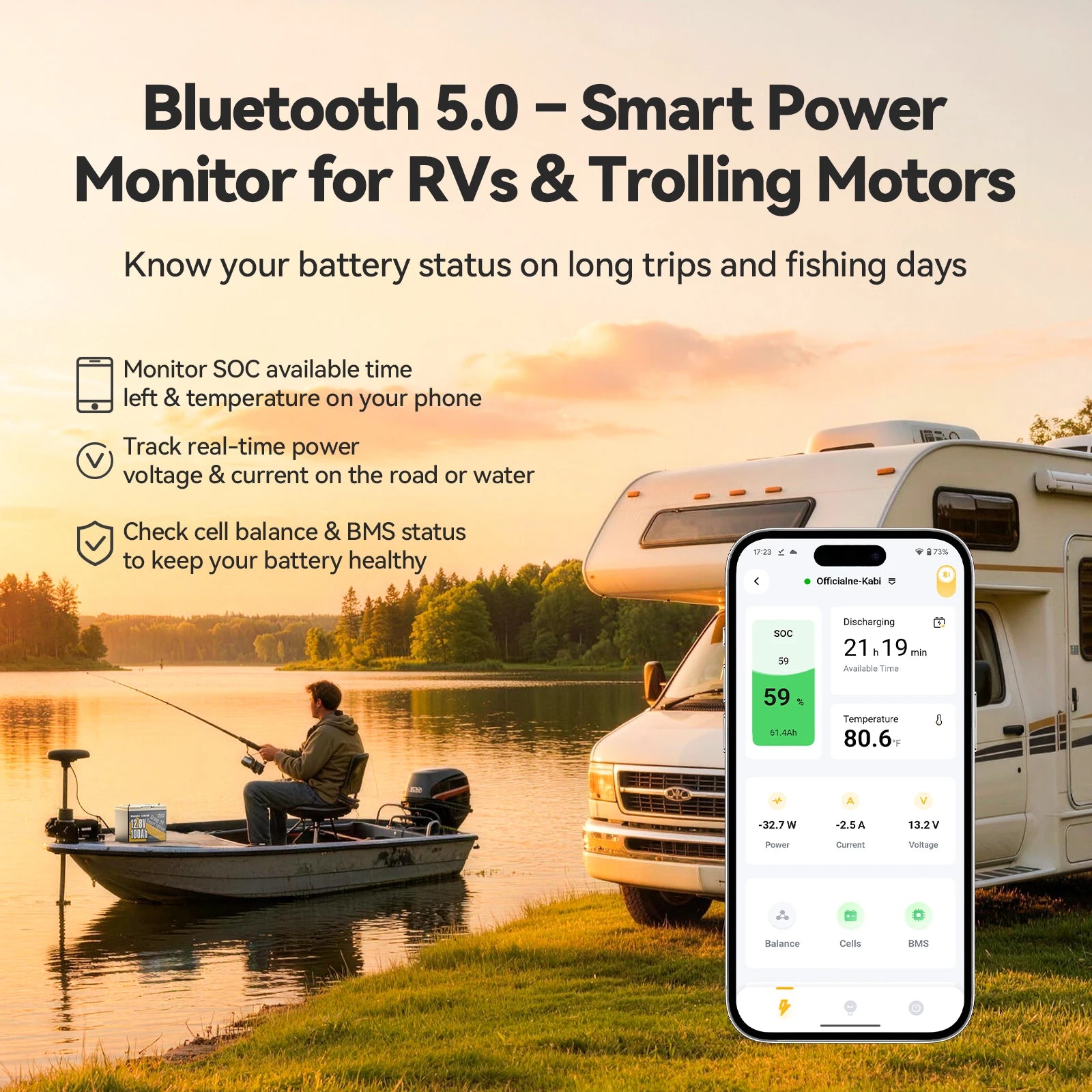 Batterie lithium à décharge profonde Power Queen 12 V 100 Ah Groupe 24