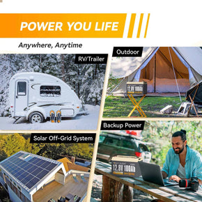 Power-Queen-12V-100Ah-Auto-Heating-LiFePO4-Battery-canada-suitable-for-Rv-battery-off-gride-system-solar-batteries-canada