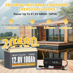 Power-Queen-12V-100Ah-Lithium-ion-LiFePO4-Battery-power-up-to-51V-400Ah-by-4p4s