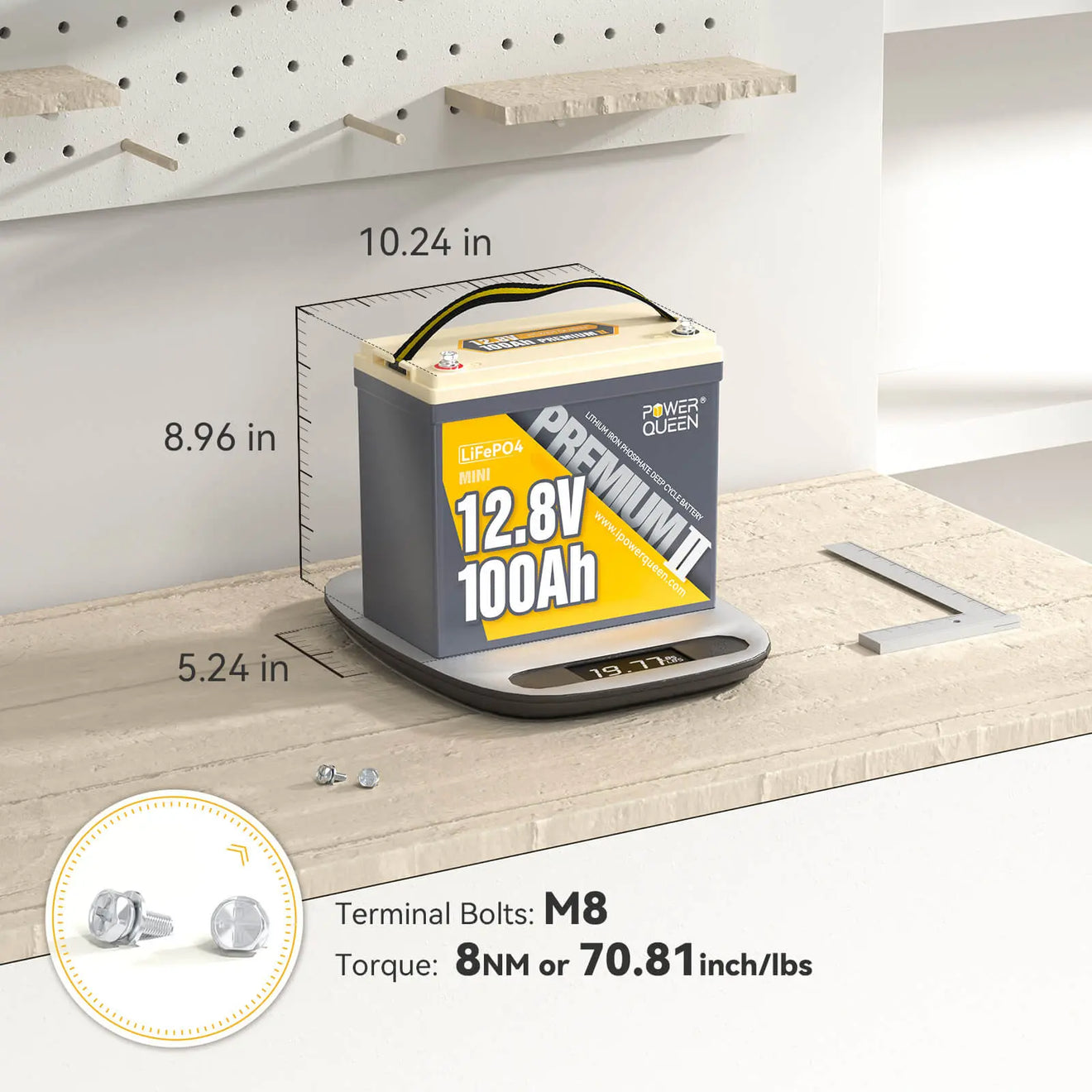 Power-Queen-12V-100Ah-mini-Deep-cycle-LiFePO4-Battery