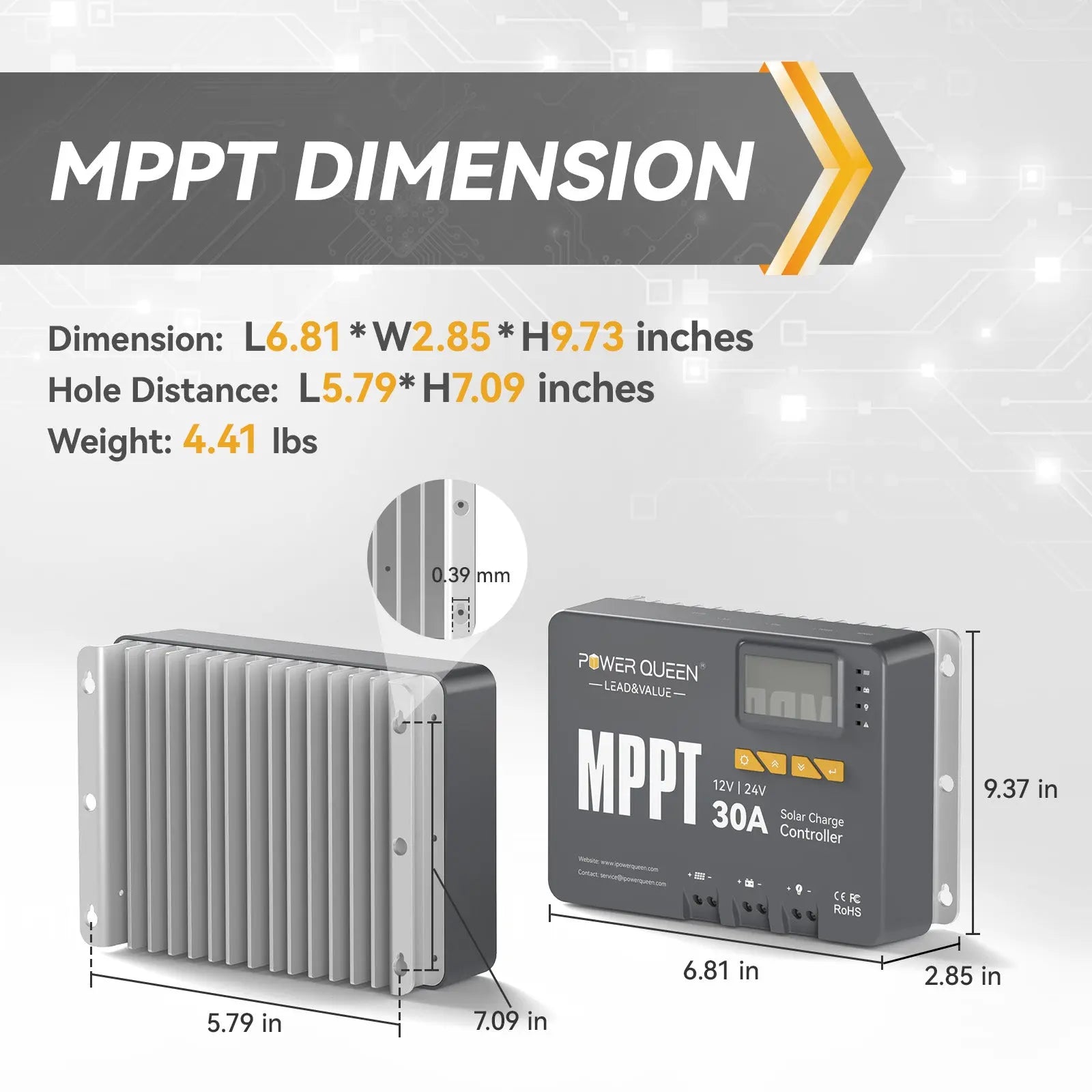 Power-Queen-12V-24V-MPPT-Charge-controller-dimension