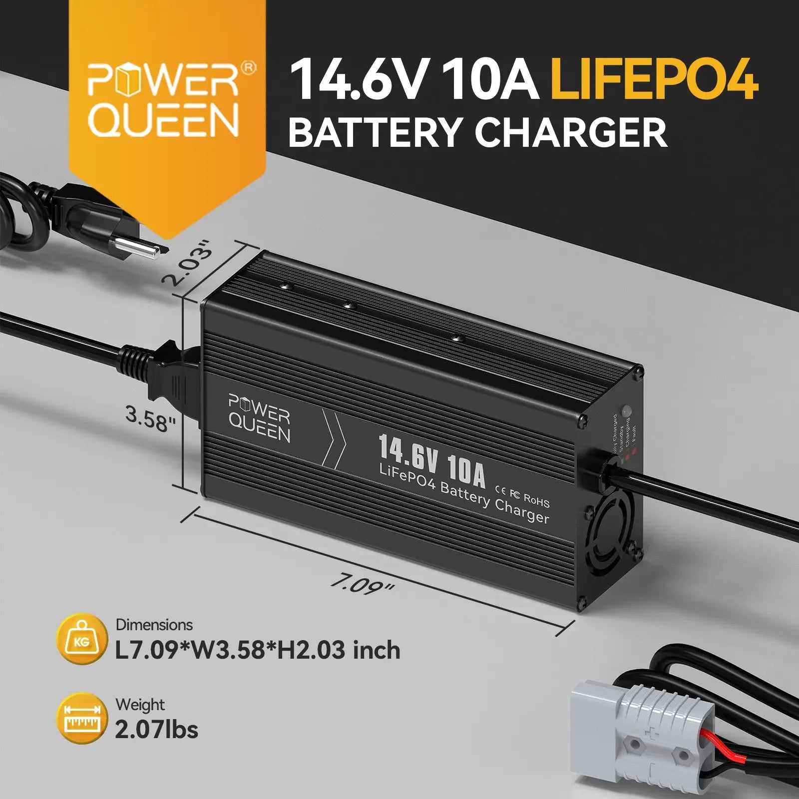 Power-Queen-14.6V-10A-lithium-battery-charger
