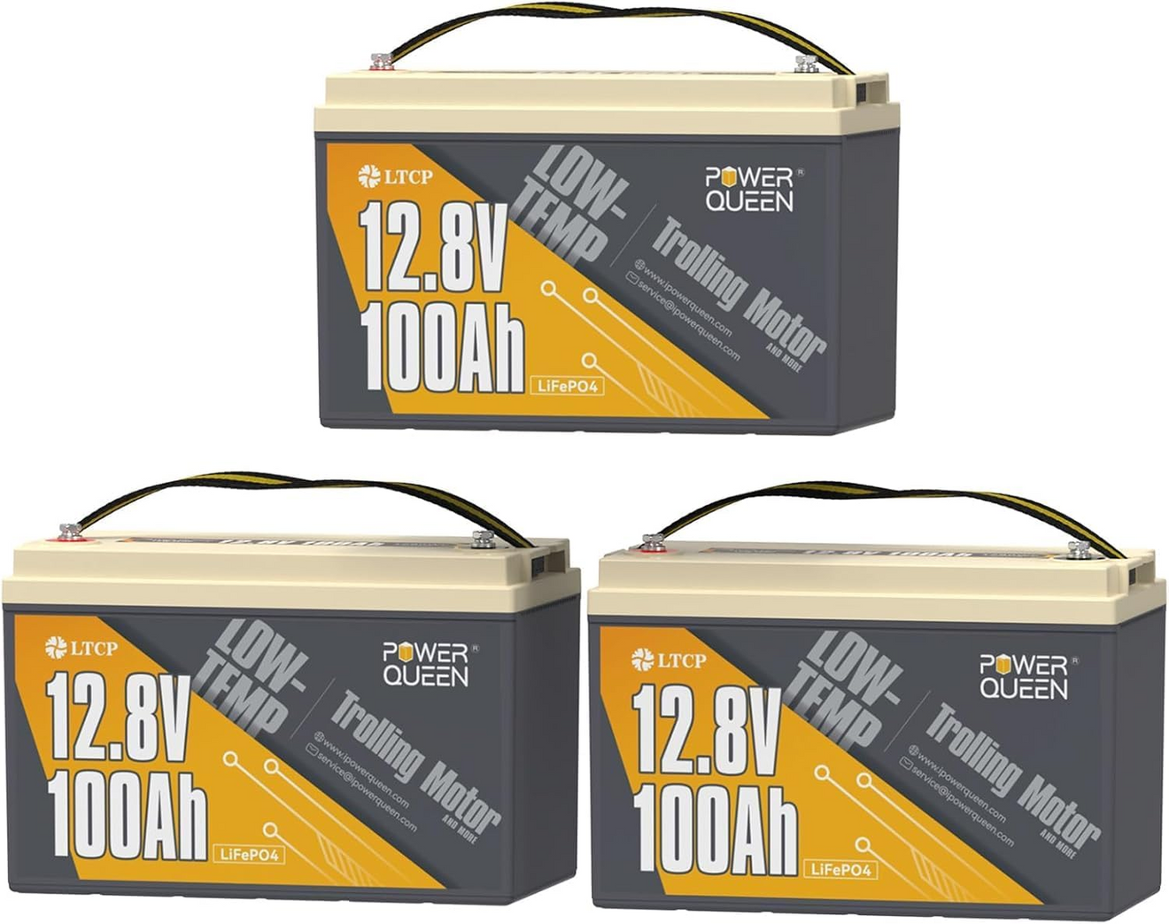 Power Queen 12V 100Ah Low-Temp Deep Cycle Lithium Battery