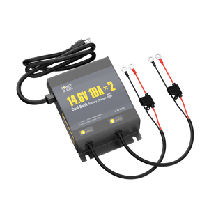 Power Queen 2-Bank 10A (10A/Bank) Dual Smart Battery Charger