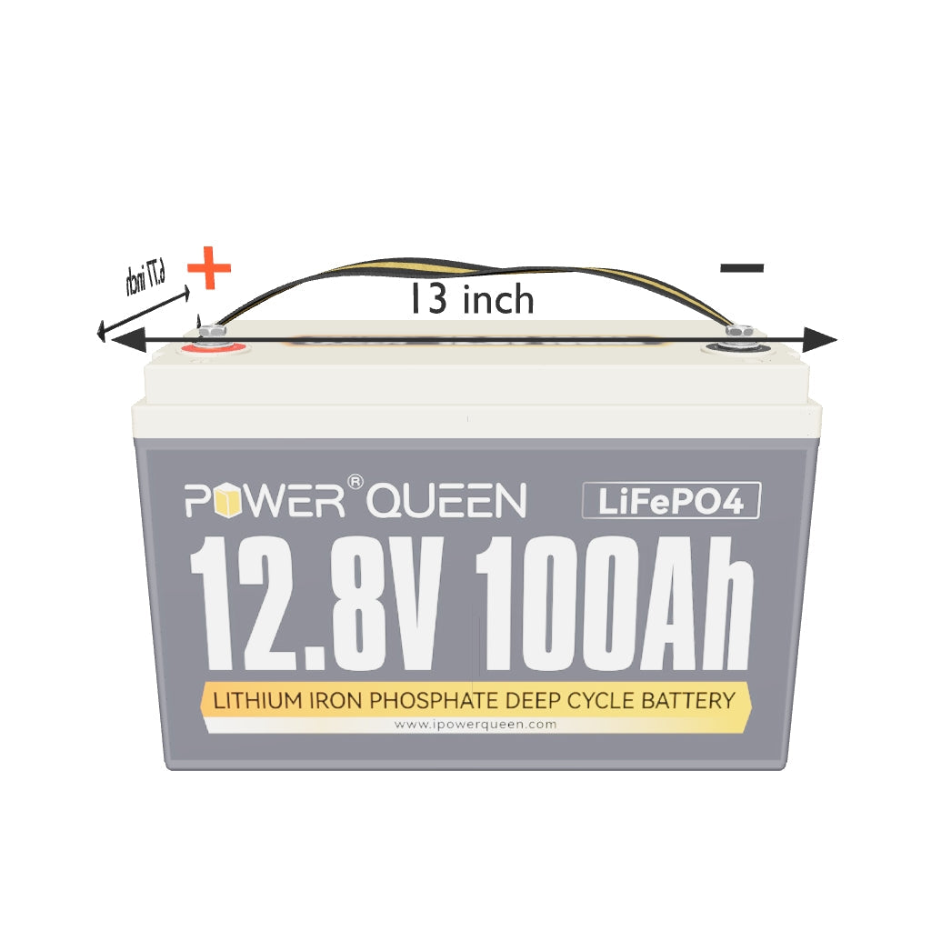 Power Queen 12V 100Ah LiFePO4 Battery