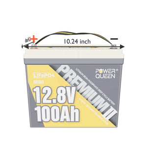 Power Queen 12V 100Ah Mini LiFePO4 Battery