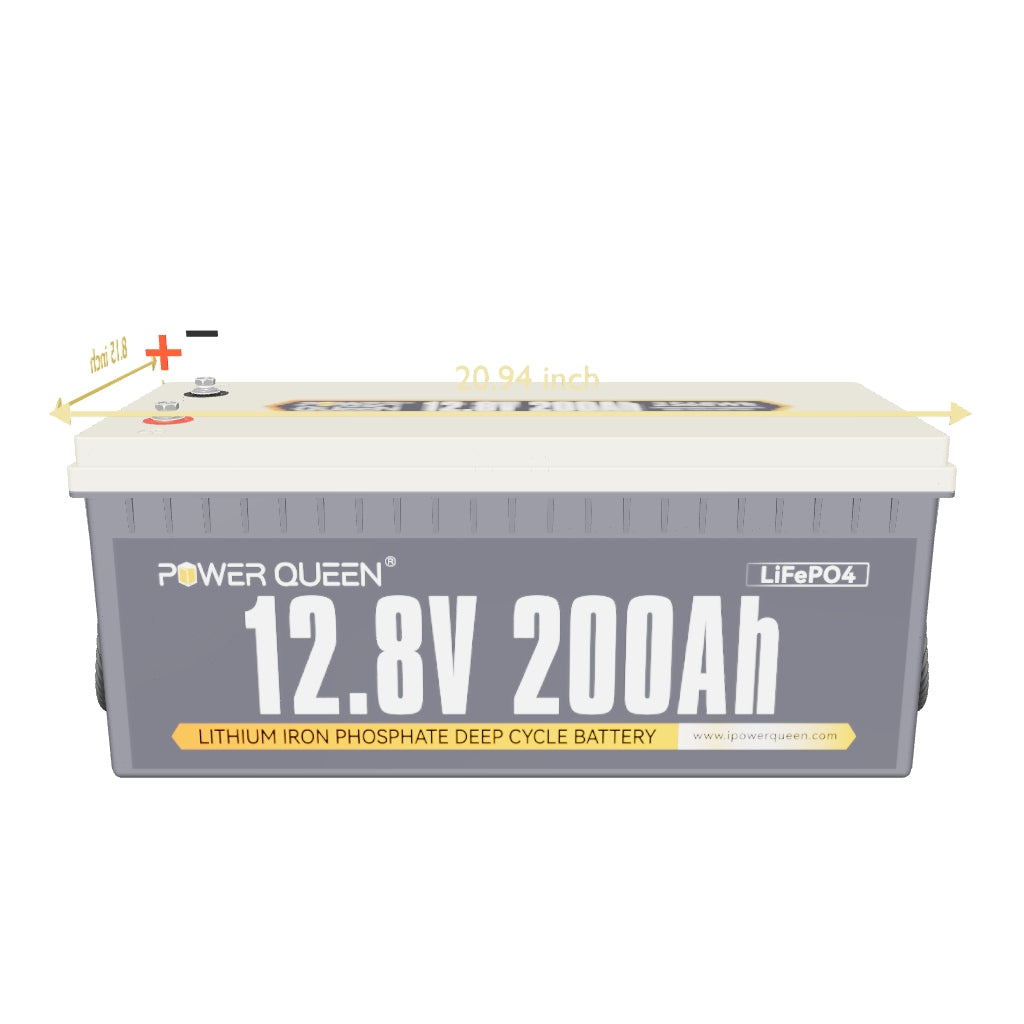 Power Queen 12V 200Ah LiFePO4 Battery