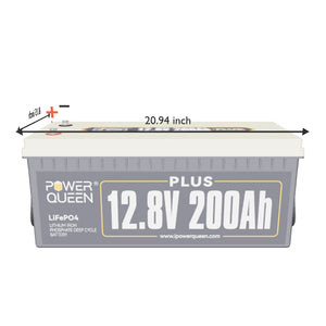 [Like New] Power Queen 12V 200Ah Plus LiFePO4 Battery