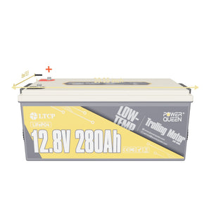 Power Queen 12V 280Ah Low-Temp Deep Cycle LiFePO4 Battery