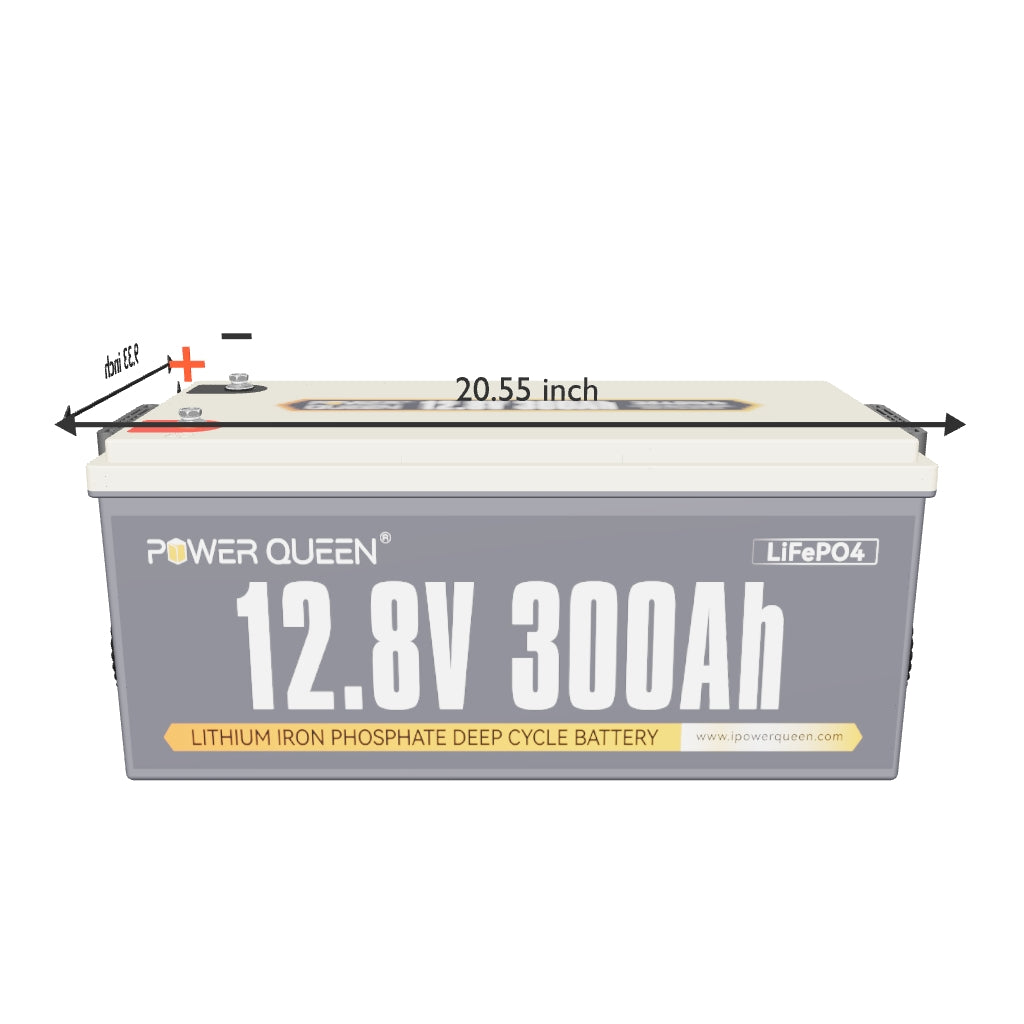 Power Queen 12V 300Ah LiFePO4 Battery
