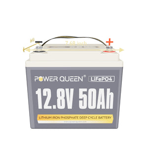 Power Queen 12V 50Ah LiFePO4 Battery