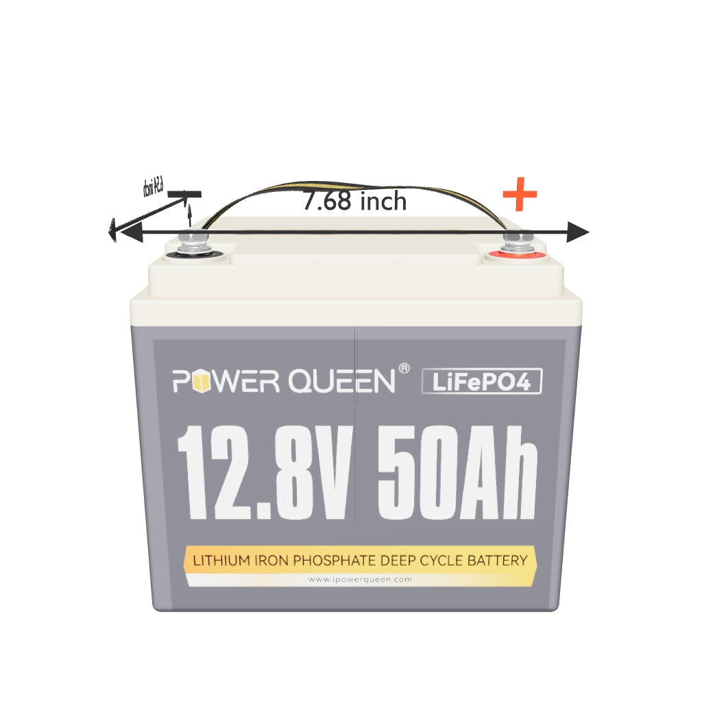 Power Queen 12V 50Ah LiFePO4 Battery