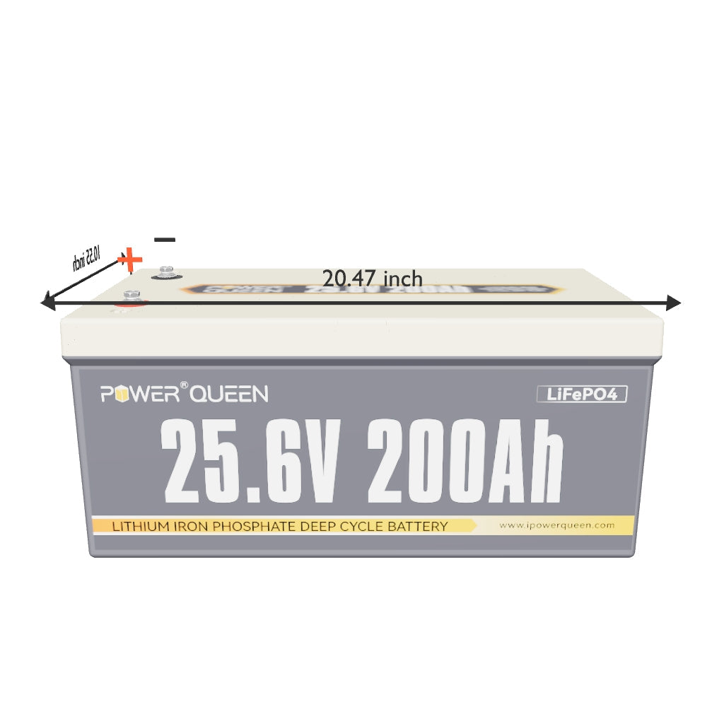 Power Queen 24V 200Ah LiFePO4 Battery