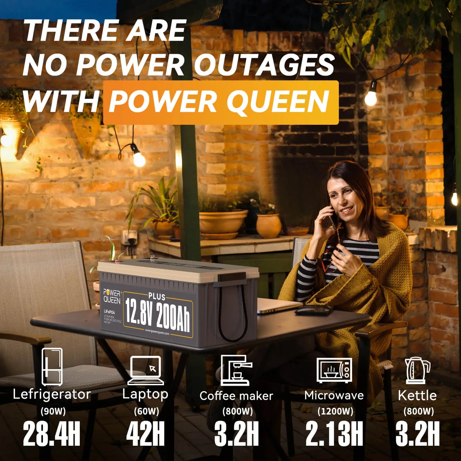 [Only C$904.86]Power Queen 12V 200Ah Plus LiFePO4 Battery + 14.6V 20A Charger